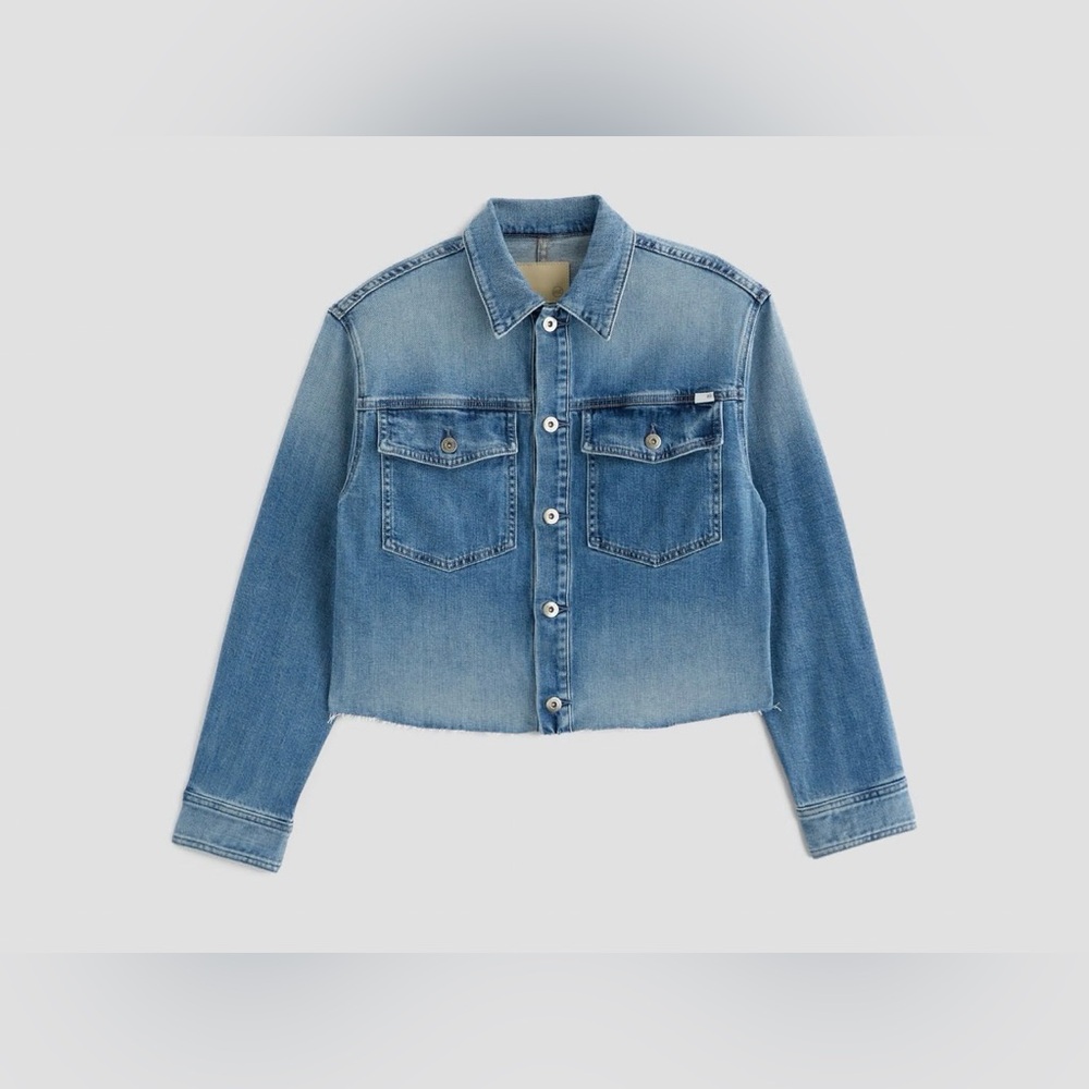 AG Jeans Valleta Utility Shirt Jacket in the "Abyss" wash
